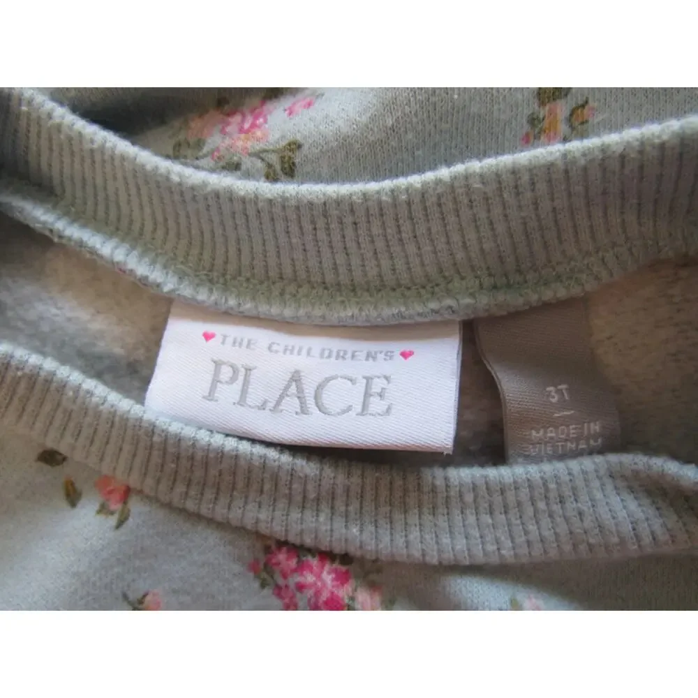 The Children's Place Teal/Floral Sweatsuit